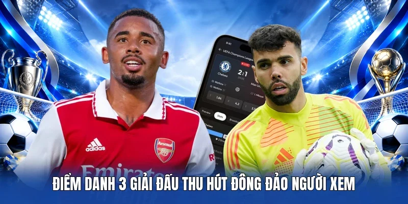 Điểm danh 3 giải đấu thu hút đông đảo người xem